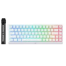 Tastatură MCHOSE Ace 68 E-Sport, Cu fir, White Topographic