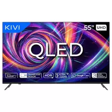 55" LED SMART TV KIVI 55U7000MB, QLED, 4K UHD, Android TV, Black