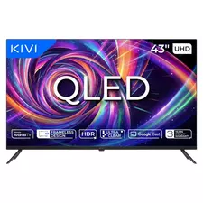 43" LED SMART TV KIVI 43U7000MB, QLED, 4K UHD, Android TV, Black