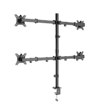 Suport birou pentru monitoare Gembird MA-D4-01, Negru