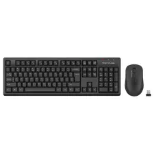 Wireless Keyboard & Mouse A4Tech FG1200, Fstyler 2.4G Multimedia Wireless Desktop Set, Black