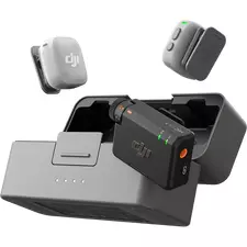 Microfon portabil pentru înregistrare vocală DJI Mic Mini 2 (2 TX + 1 RX + Charging Case), Fără fir, Negru