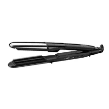 Placă de îndreptat părul BaByliss 2 in 1 Steam Shine ST496E, Negru | Argintiu