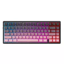 Tastatură MCHOSE G75 Pro, Cu fir / Fără fir, Negru | Roz