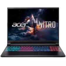 Laptop Gaming 16" Acer Nitro V 16S AI ANV16S-41, Obsidian Black, AMD Ryzen 7 260, 16GB/512GB, Linux eShell