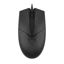 Mouse A4Tech OP-550S, 1200  dpi, 3 buttons, 104g, Optical, USB, 1.5m, With Silent Button, Black
