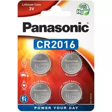 Baterii rotunde Panasonic CR-2016EL, CR2016, 220mAh, 4buc.