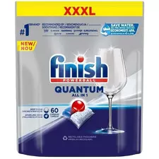 Tablete pentru mașina de spălat vase Finish Quantum Regular All in One, 60 buc