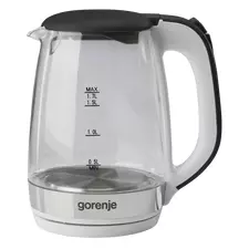 Fierbător electric Gorenje K17GXG, Oțel Inoxidabil | Negru