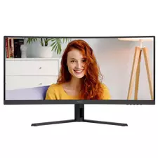 34" Monitor de birou AOC CU34B3E, VA 3440x1440 WQHD, Negru