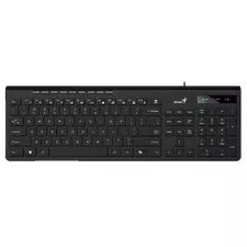 Клавиатура Genius SlimStar 230 II, Проводное, Чёрный