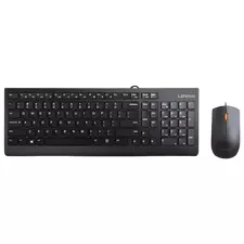 Клавиатура и мышь Lenovo 4X30L79912, Проводное, Чёрный