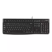 Клавиатура Logitech K120, Проводное, Чёрный