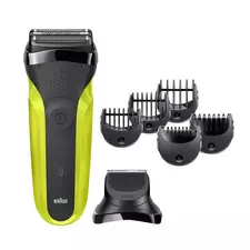 Aparat de ras electric Braun 300BT, Negru | Verde