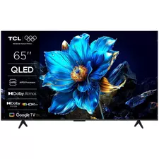 65" QLED SMART TV TCL 65P71K, 3840x2160 4K UHD, Google TV, Negru