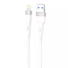 Cablu USB (Lightning), Proove Light Silicone Plus USB to Lightning 2.4A (1m), White
