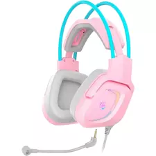 Căști gaming Bloody G575, USB, Roz