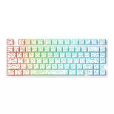 Tastatură MCHOSE Jet 75, Cu fir, White Topographic