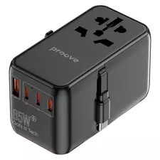 Travel Adapter Proove Trip, 85W, Black