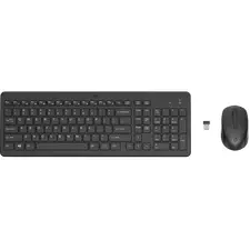 Клавиатура и мышь HP 300, Беспроводное, Чёрный