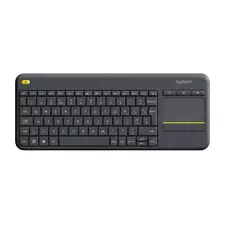 Клавиатура Logitech K400 Plus, Беспроводное, Чёрный