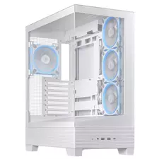 Carcasă PC ASUS A31 PLUS TG ARGB, Midi-Tower, Alb