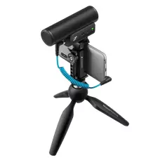 Microfon portabil pentru înregistrare vocală Sennheiser MKE 400, Cu fir, Negru