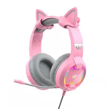 Căști gaming Havit H2233d, Cu fir, Roz