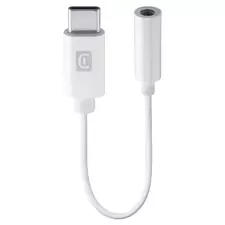 Audio Adaptor Cellularline Music Enabler Type-C, 3.5 mm/USB Type-C, 0,15m, Alb