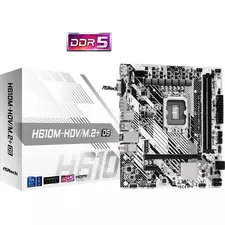 Placă de bază ASRock H610M-HDV/M.2+ D5, LGA1700, Intel H610, Micro-ATX