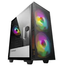 Carcasă PC Gamemax Aero, Midi-Tower, Fără PSU, Negru