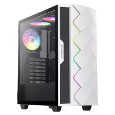 Carcasă PC Gamemax Diamond CP WT, Midi-Tower, Fără PSU, Alb