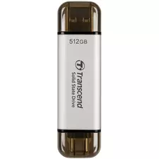 Внешний портативный SSD накопитель Transcend ESD310S, 512 GB, Серебристый (TS512GESD310S)