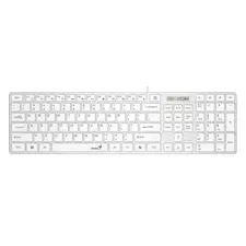 Клавиатура Genius SlimStar 126, Проводное, Белый