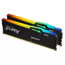 Memorie RAM Kingston FURY Beast RGB, DDR5 SDRAM, 6400 MHz, 32GB, KF564C32BBEAK2-32