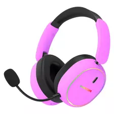 Căști gaming HATOR Phoenix 2, Bluetooth/USB, Cyber Violet