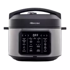 Aparat de gătit multifuncțional sub presiune Hisense HMC6SBK, Negru | Oțel inoxidabil