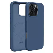 Husă Etteri Silicone Mag case penru iPhone 16 Pro, Albastru-închis