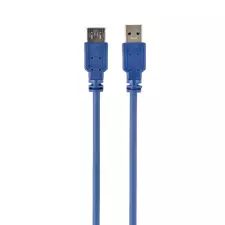 Cablu prelungitor Cablexpert CCP-USB3-AMAF-6, USB Type-A (F)/USB Type-A (M), 1,8m, Albastru