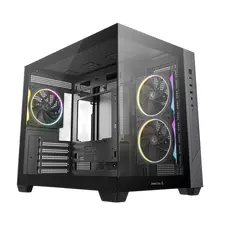Carcasă PC Deepcool CG330 3F, Midi-Tower, Fără PSU, Negru