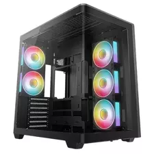 Case ATX Deepcool CG590U 5F, w/o PSU,3x120side 2x120rear ARGB PWM, 2xUSB3.0, 1xTypeC, Curved-Glass P
