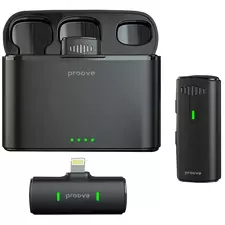 Microphone Wireless Proove Demo Lightning (2 mic),Black