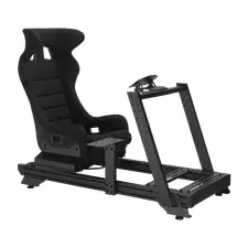 Scaun Gaming Lumi LRS16-BS04, Textil, Negru