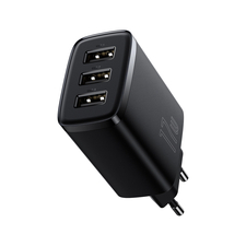 Baseus Wall Charger 3*USB-A, Compact Series, Black