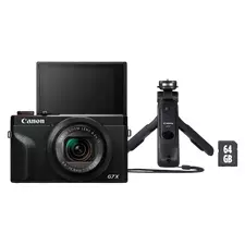 Aparat Foto Compact Canon PowerShot G7 X Mark III, Vlogger Kit, Negru