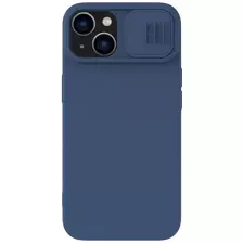 Husă Nillkin iPhone 15 Plus, CamShield Silky Silicone, Albastru Marin