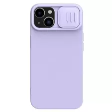 Husă Nillkin iPhone 15 Plus, CamShield Silky Silicone, Misty Purple