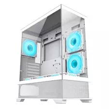 Carcasă PC Gamemax VISTA, Midi-Tower, Fără PSU, Alb