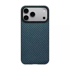 Husă Pitaka Ultra-Slim pentru Apple iPhone 17 Pro Max, Negru | Albastru