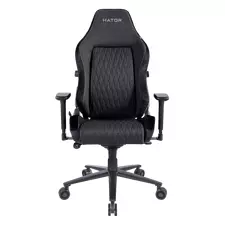 Scaun Gaming HATOR Ironsky Fabric, Țesătură, PU Piele, Negru